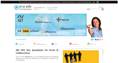 Desktop Screenshot of ebe-edv.com